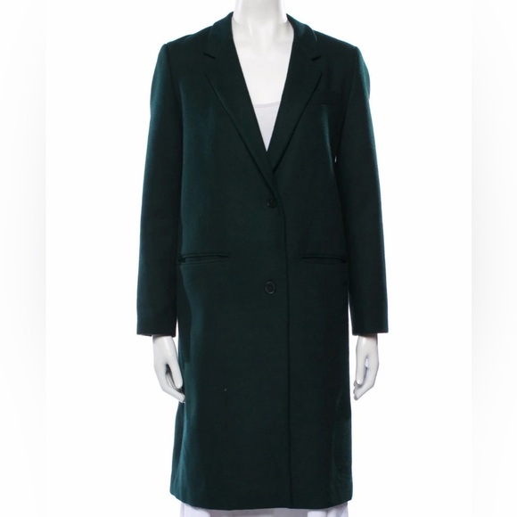 OAK + FORT Jackets & Blazers - OAK + FORT Deep Green Trench Coat